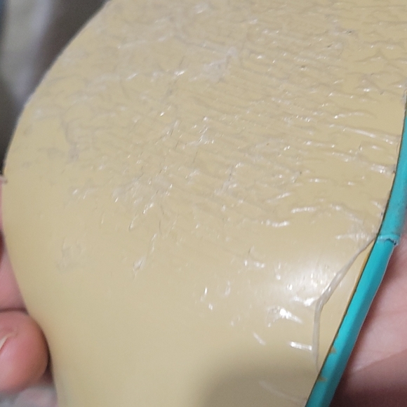 Clear strap heels with clear stiletto and bright blue sole - Picture 4 of 4